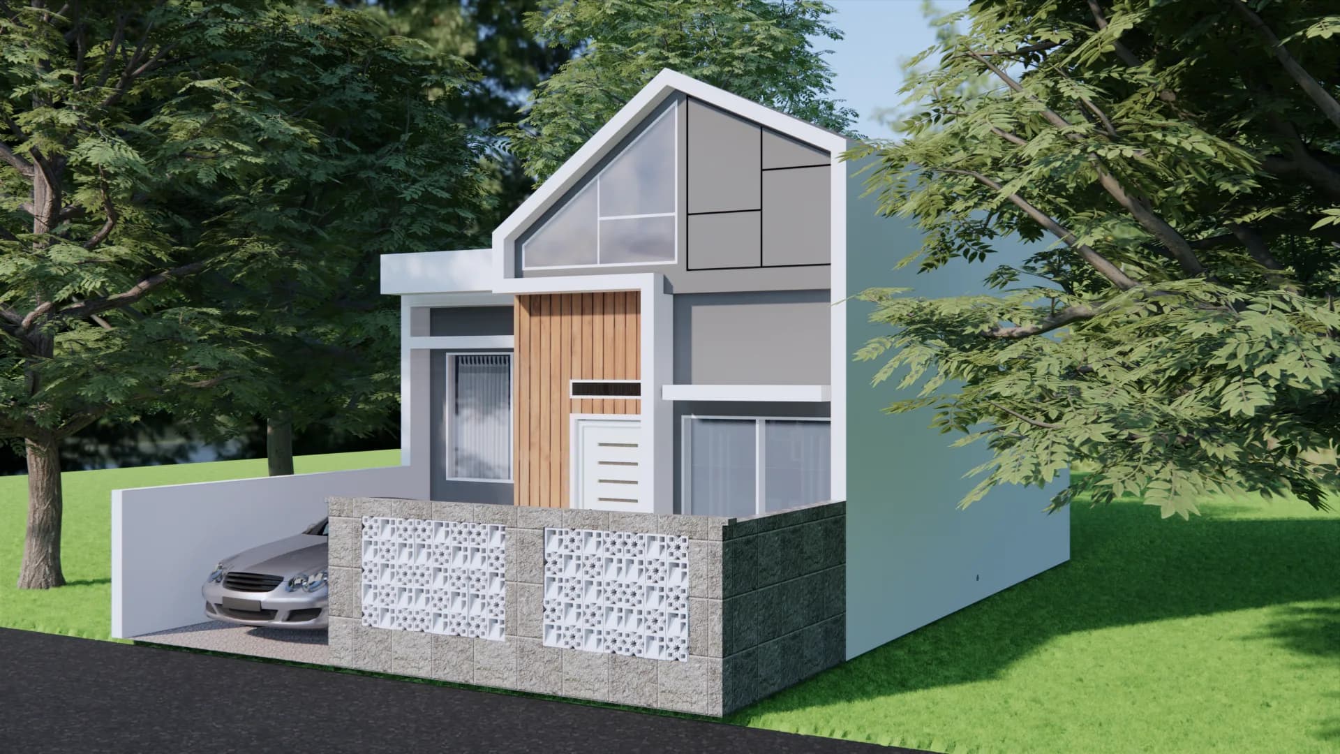 Modern Gable Residence — render 1