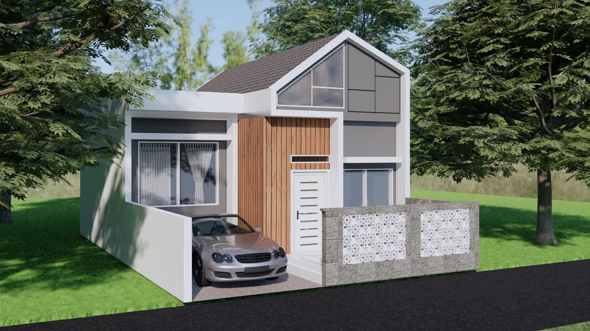 Modern Gable Residence — render 2